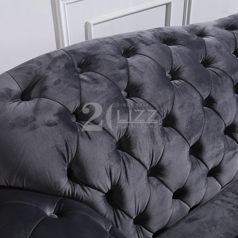 Promotion Wholesale/Supplier Home Decoration Living Room Furniture Velvet Sofa