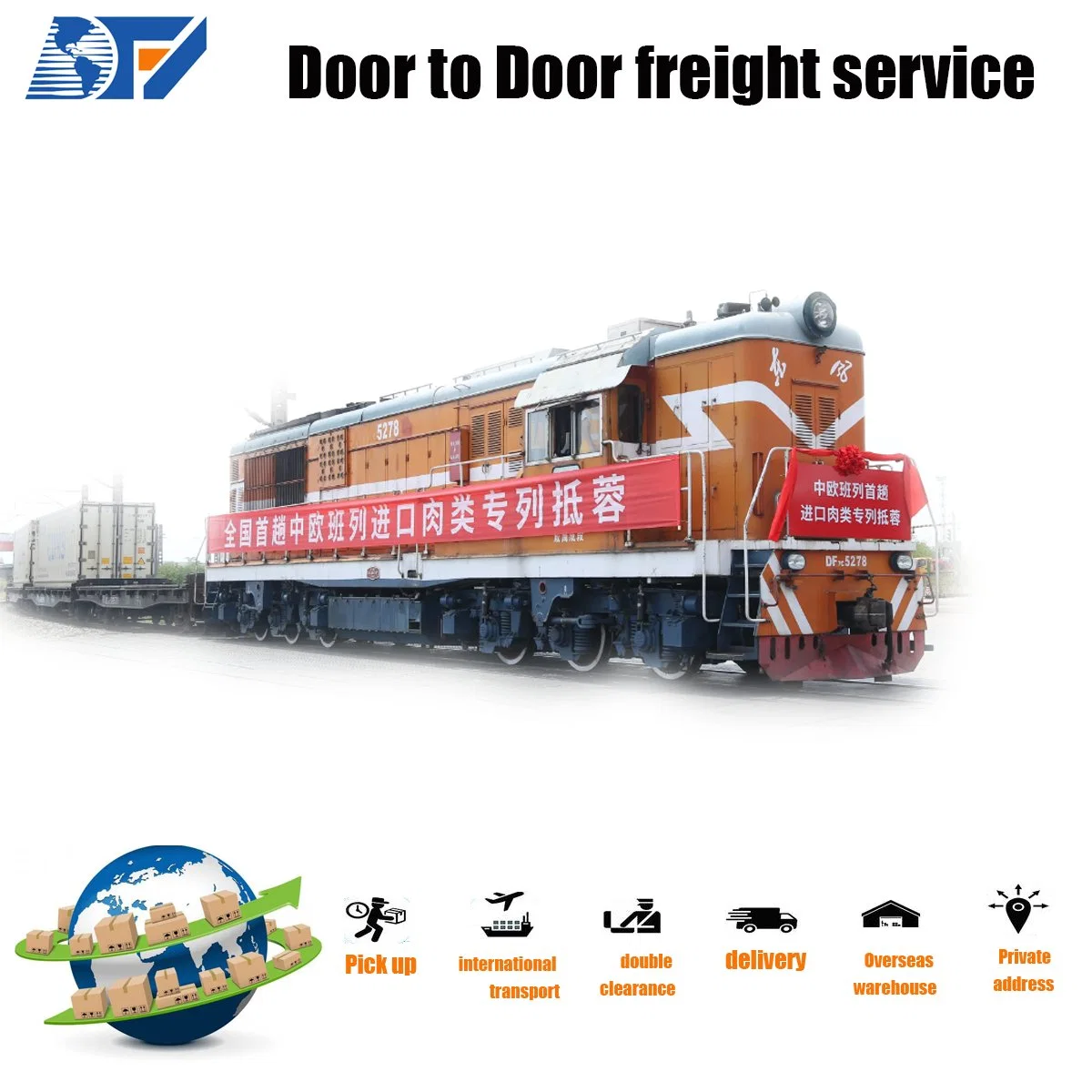 Railway Transportation From China to Austria Europe Amazon Fba Door to Door by Train