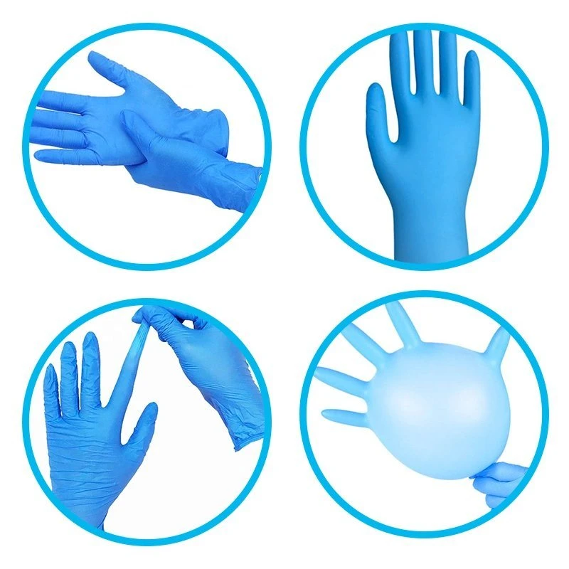 Durable Inexpensive Type Iir Protective Safety Powded Latex Free Sterilized Nitrile Gloves