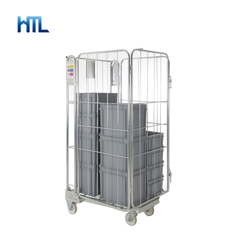 Galvanized Laundry Folding Nesting Metal Wire Mesh Roll Storage Containers