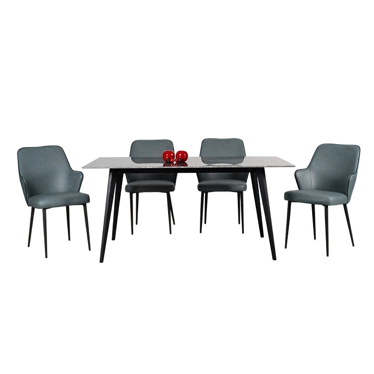 Caliente la venta de un diseño simple Salón mesa comedor moderno y lujoso comedor Muebles de sala rectangular