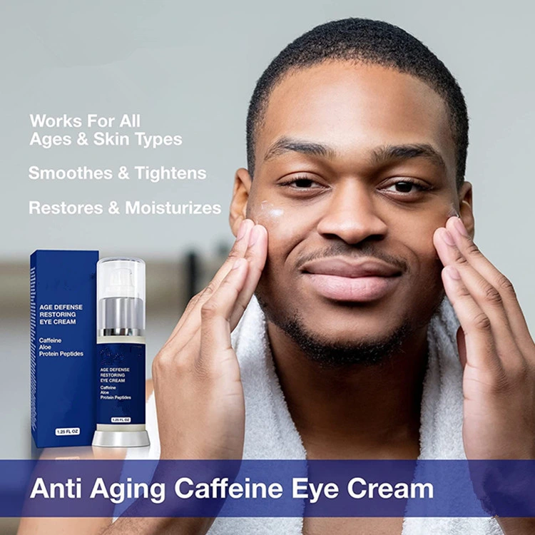 Custom Advanced Anti Aging Moisturizer Dark Circles and Puffiness Mens Eye Cream