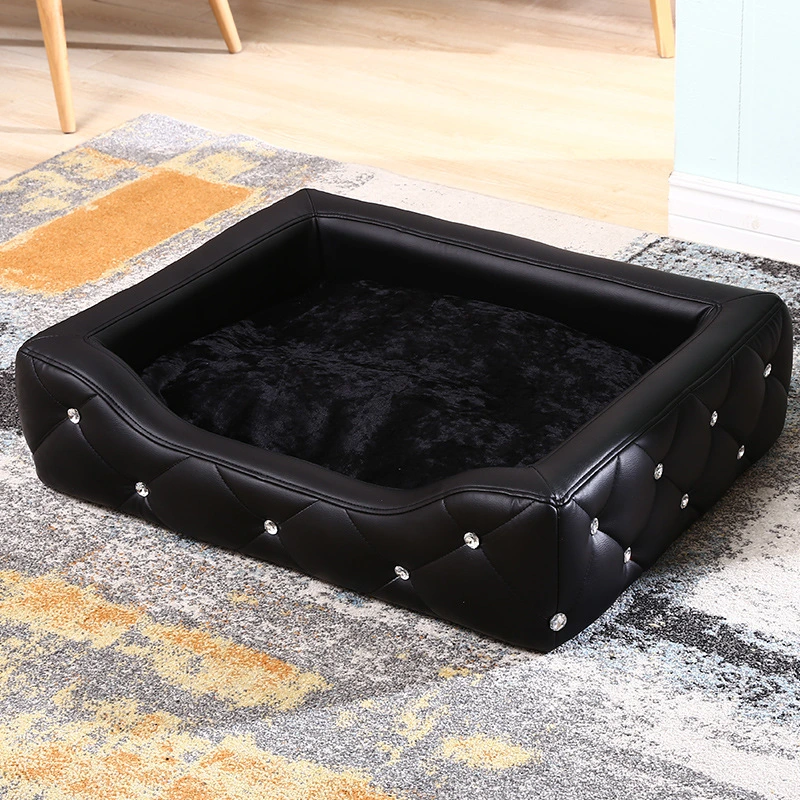 2024 Pet Supply Hot Sales Dog Beds Eco Leather Dog Sofa Bed