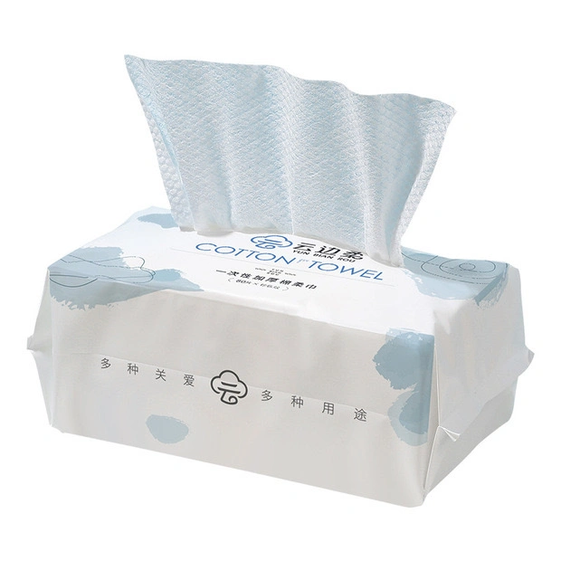 Lady Daily Cleaning Cotton Tissue Cotton Face Towels Ultra Soft Extra Thick Disposable Facial Tissues