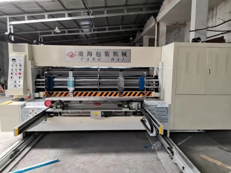 Lead Edge Feeder 2 Color Ink Printer Slotter Machine for Carton Box