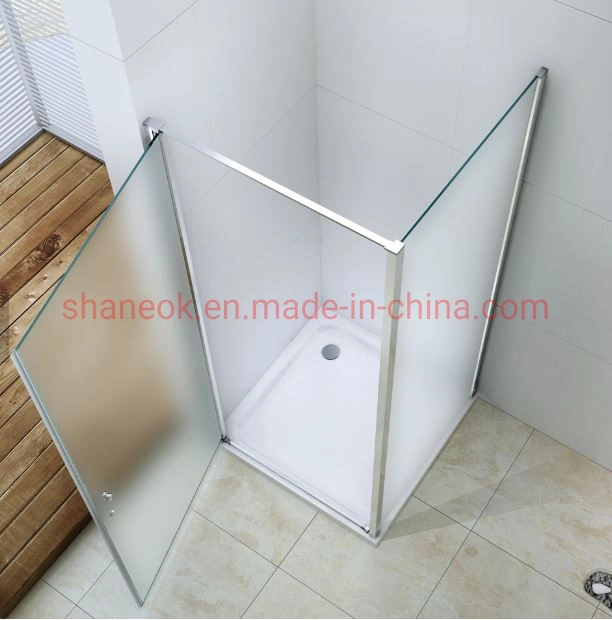 Minimalist Design Shower Enclosure with Frosted Glass Building Material