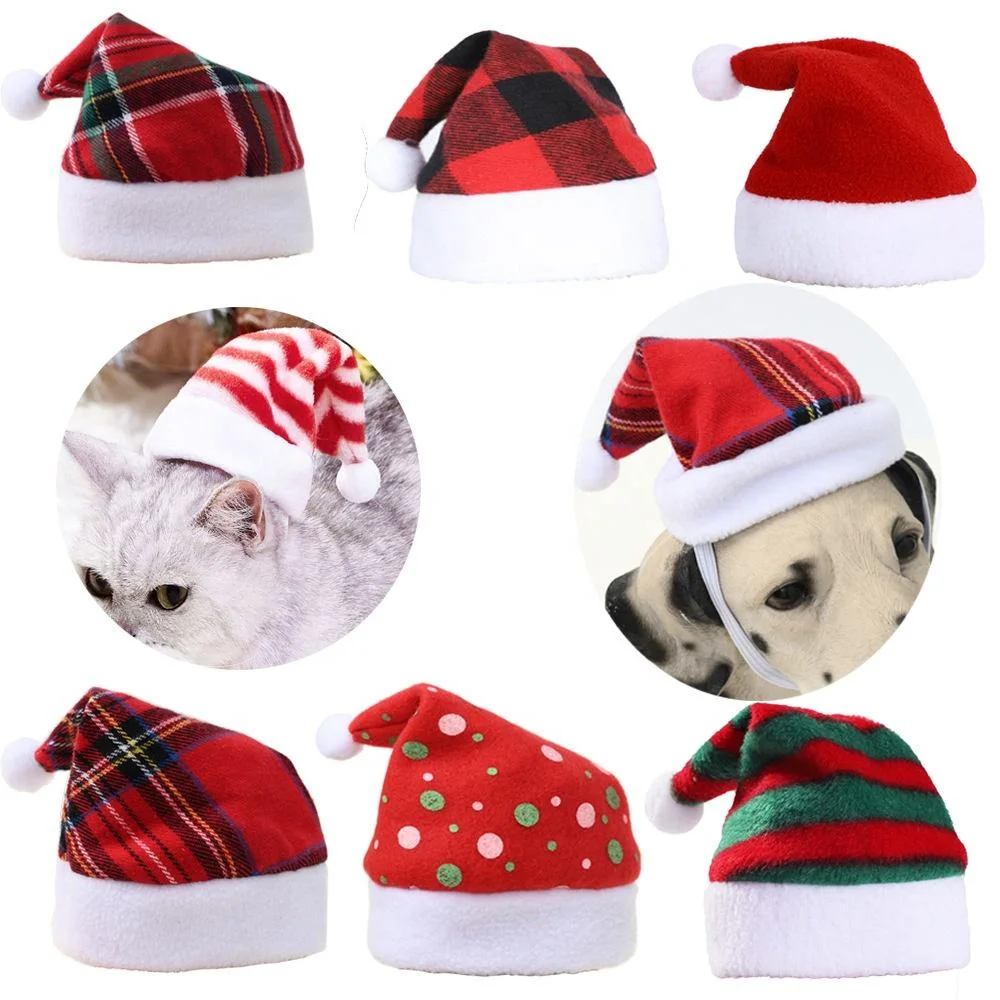 Lovely Pretty Pet Dog Cat Christmas Hat Small Medium Large Dogs Accessories