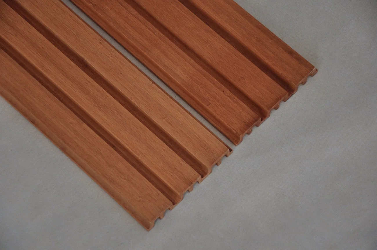 Good Quanlity Interior and Exterior Grating Cladding Vertical Bamboo Grating Panel Decoration/Bamboo Panel