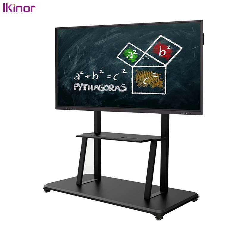 شاشة LCD تعمل باللمس قياس 75 بوصة من Ikanor مع الفصول الدراسية بدقة 4K لوح المعلومات التفاعلي متعدد الإمكانات