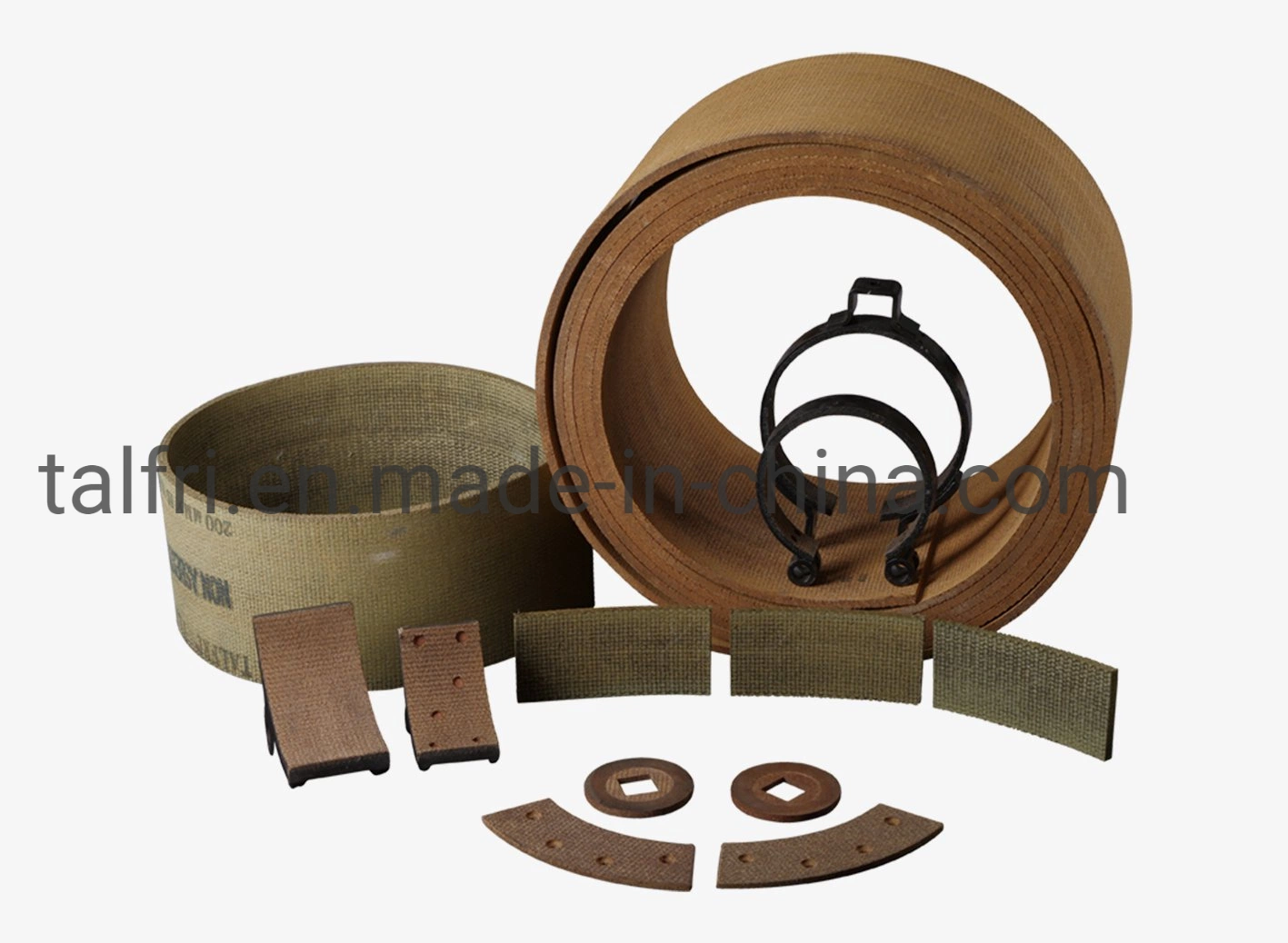 Asbestos Free Woven Brake Lining Roll in Mine/Ore Winch/Dredger