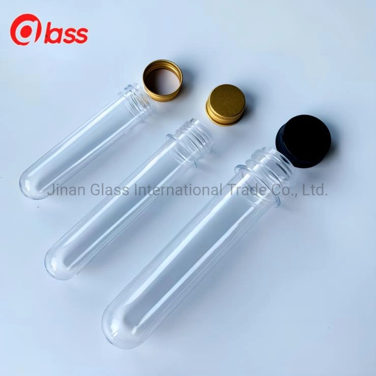 Glass Test Tubes Ribbed Vase Cork Stopper Flat Bottom Borosilicate Glass Test Tubes with Cor