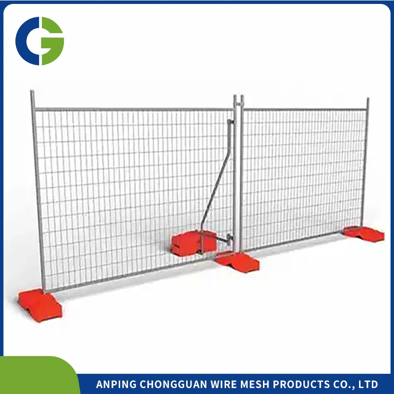 Hight Quality Galvanized & Powder Coated Temporary Fence Canada Construction Site Fencing Site Barrier