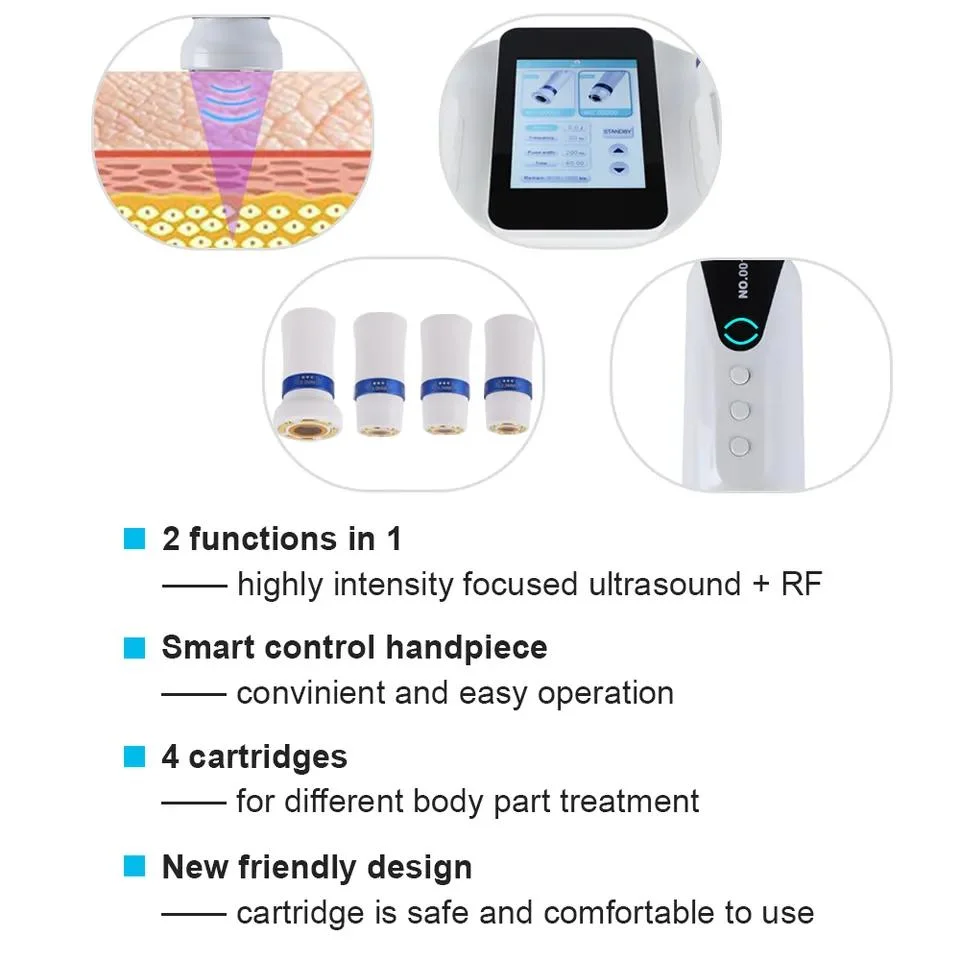 Salon Use Portable 10000 Shots Smas Lifting Urmax Hifu RF 2 in 1 Face Skin Tightening Device