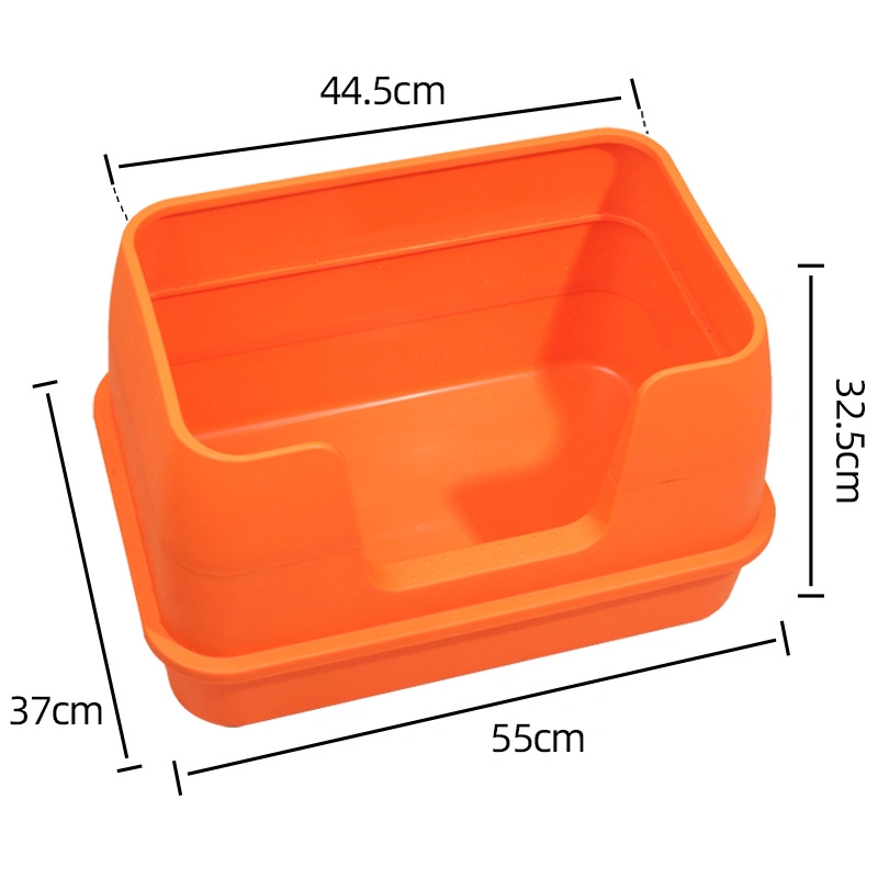 Pet Supplies Products Cat Litter Basin, Oversized, Semi Enclosed, Fully Open, Anti Splashing Cat Basin Litter Cat Toilet