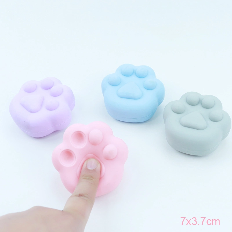 Promotion Gift Decompression Press Bubble Cat Paw Pinch Toy Ball