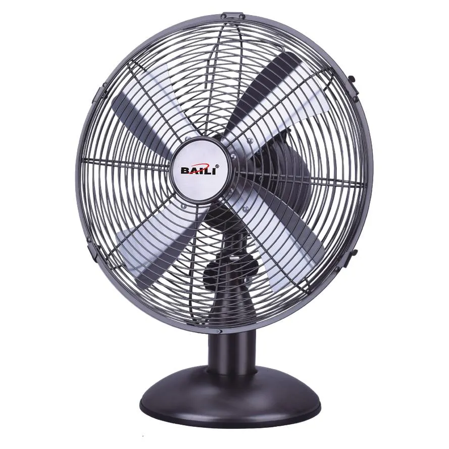 12" Metal Table/Desk Fan with 4 Aluminum Blades