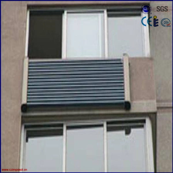 Balcony Wall Hanging Active Heat Pipe Solar Water Heater System