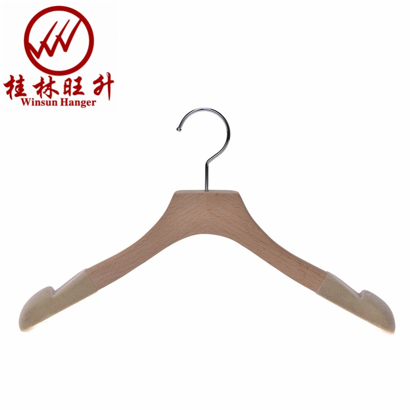 Luxury Wooden Clothes Hanger with Anti Slip Wide Shoulder Woodn Coat Hanger for Heavy Duty