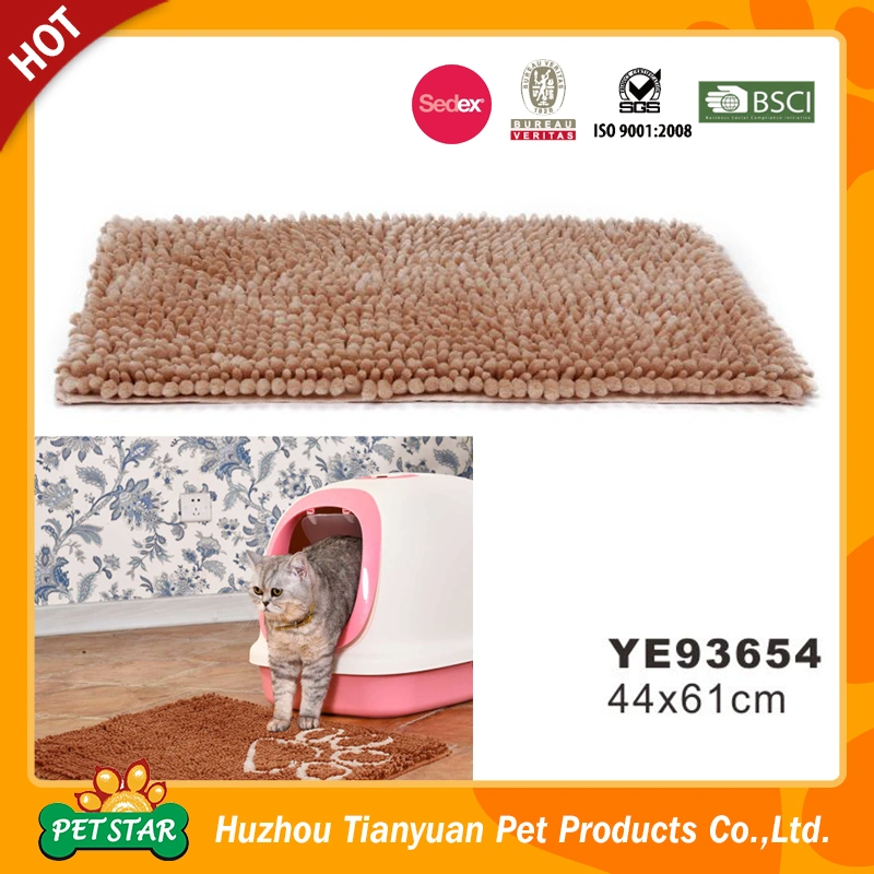 Ye93654 Super Absorbent Pet Dog Cat Mat with Paw or Bone Pattern