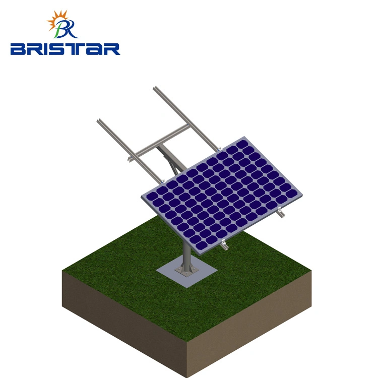 Carbon Steel Single Pole Solar Mounting System Solar Pole Racks Ground Solar Support