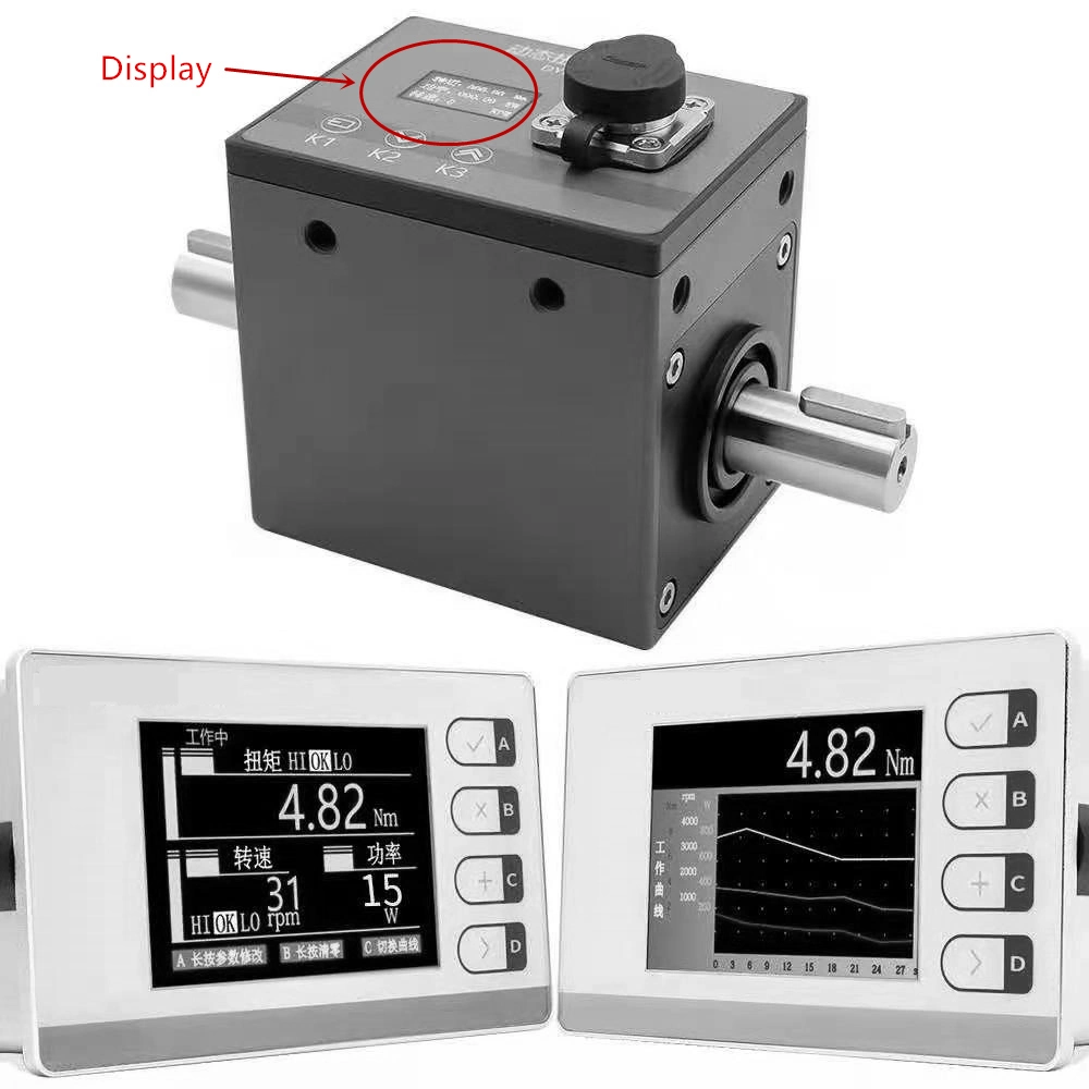 El eje de eje Non-Contact giratorio dinámico del sensor de par con pantalla LCD 10000nm 20000nm (BTQ-408RTS2)