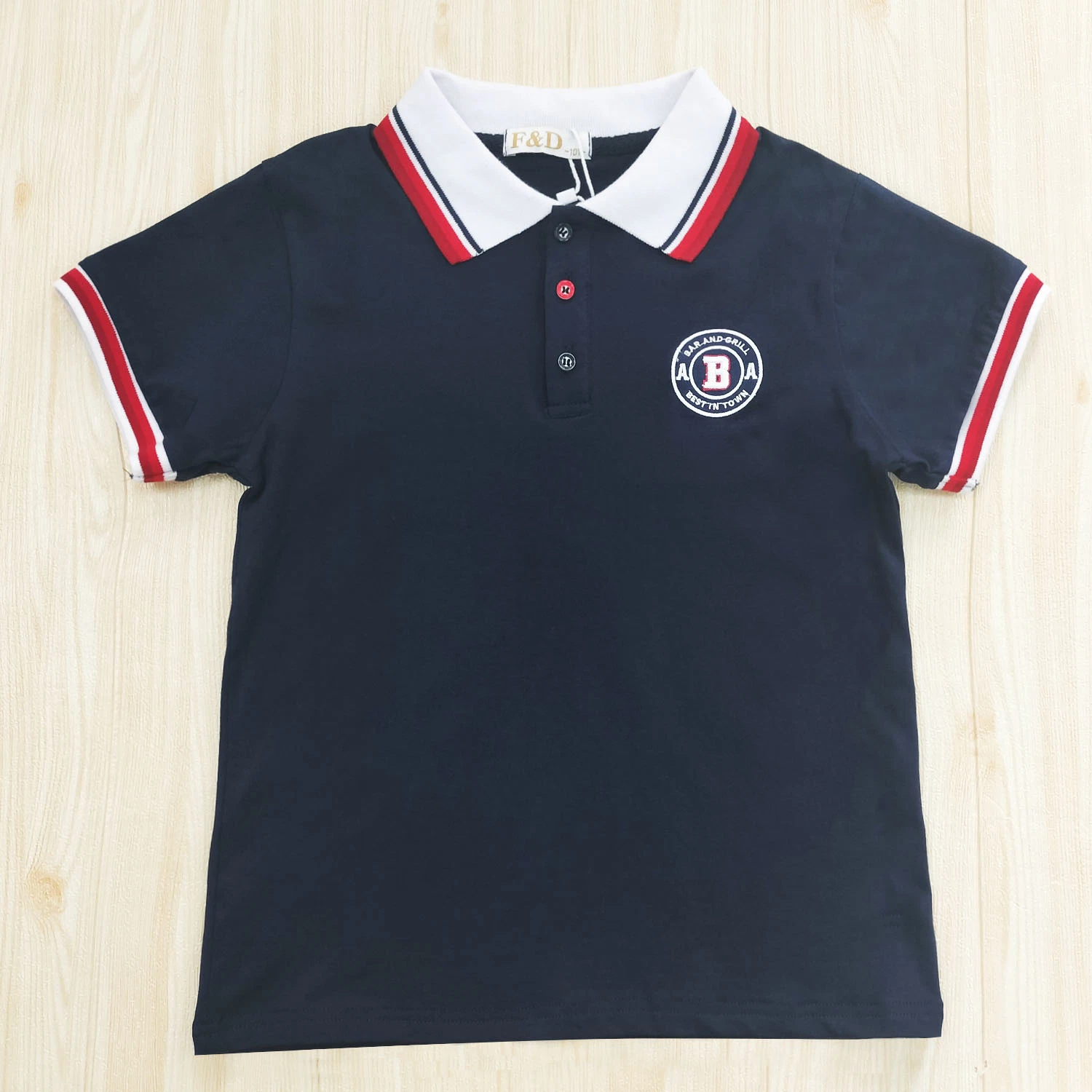 Summer 2022 New Boys&prime; Short-Sleeved Polo Shirt and Lapel T-Shirt Tops Baby Children&prime; S Clothing Baby T-Shirt