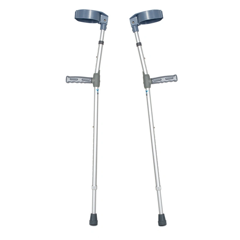 Wholesale Price Height Adjustable Aluminium Walking Stick Elbow Crutch for Adults