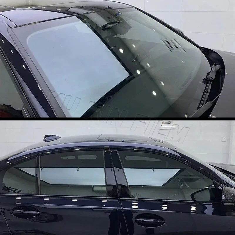 Magnetically Controlled Thermal Reflection Film Blue Color Car Window Film Tint Film