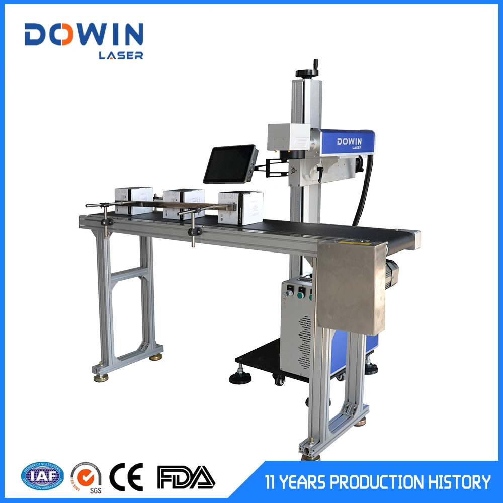 Automatic Laser Marking Machine Metal Bearing Engraving Machine with Pneumatic Conveyor Price