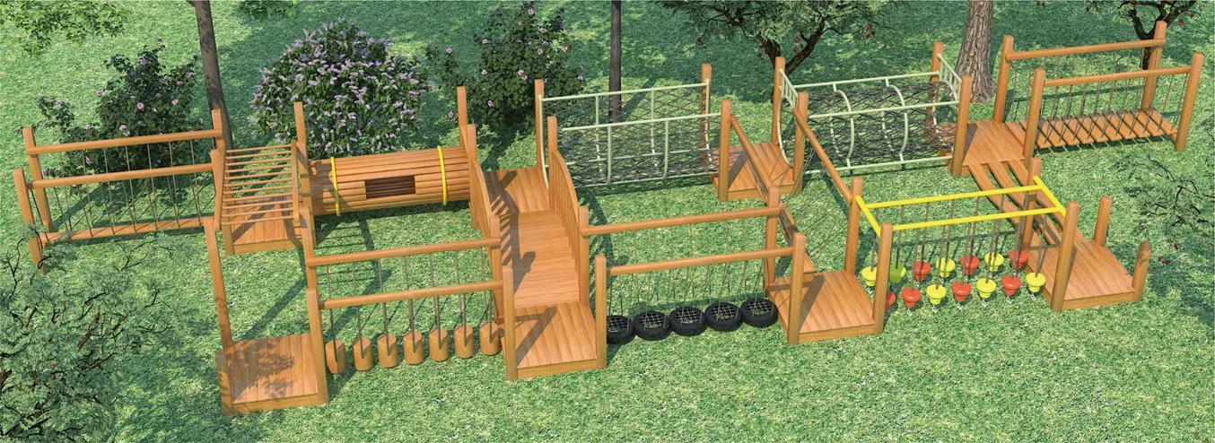 Fashion Funny Outdoor Manual Wooden Amusement Park Toys for Children (TY-1908907)