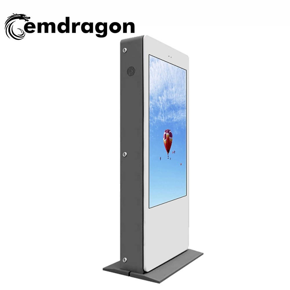Bluetooth LCD Advertising Screen 65 Inch Air-Cooled Vertical Screen Landing Outdoor Charging Pile Advertising Machine Square Touch Monitor Smart Advertising