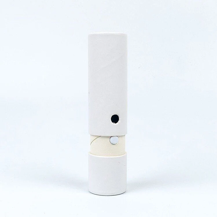 Tubo de papel redondo biodegradável, caixas de cartão personalizado, papel Kraft Caixas com tampas para ofertas