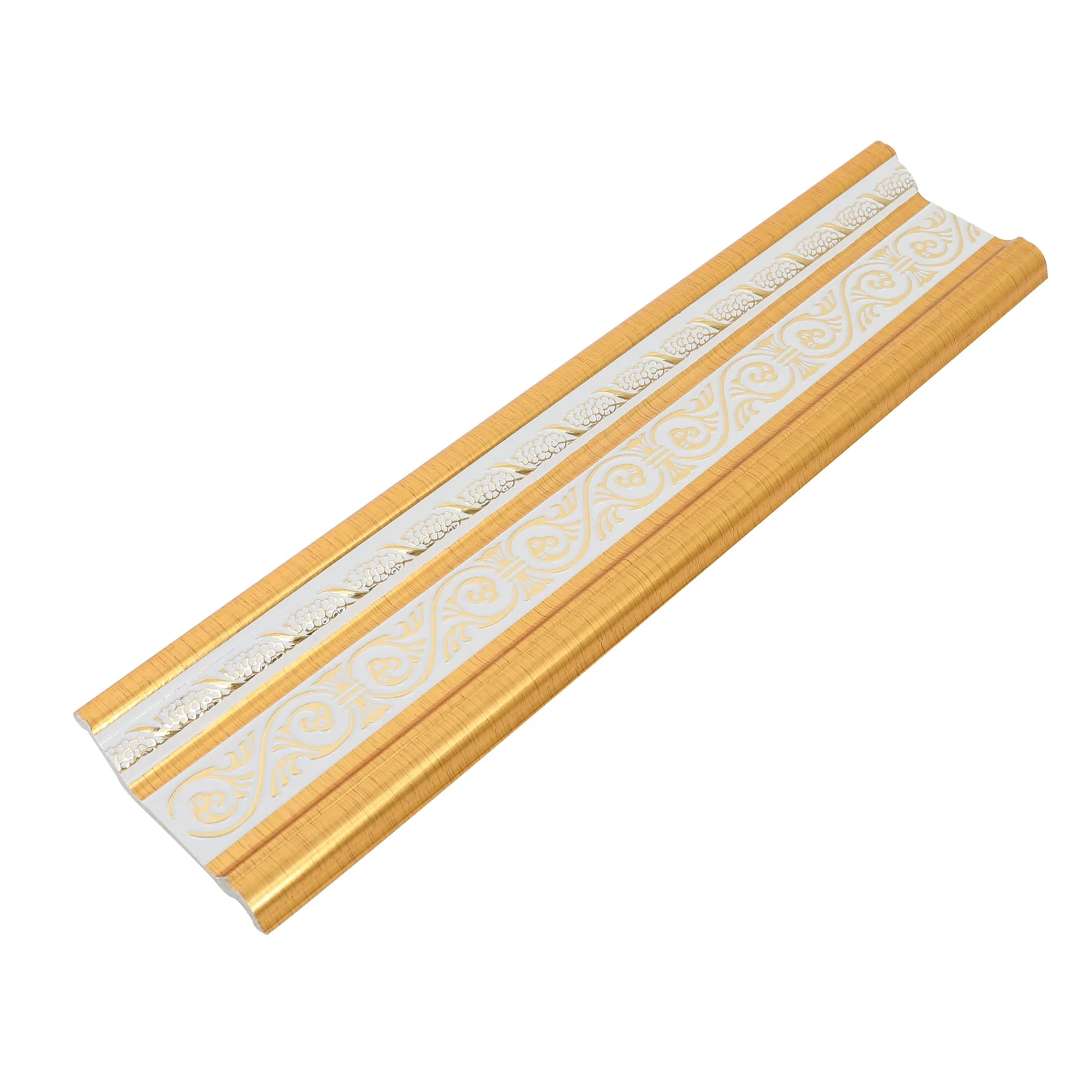 Wangbin Easy to Install Muslim Style Golden Color Crown Moulding PS Corner Moulding