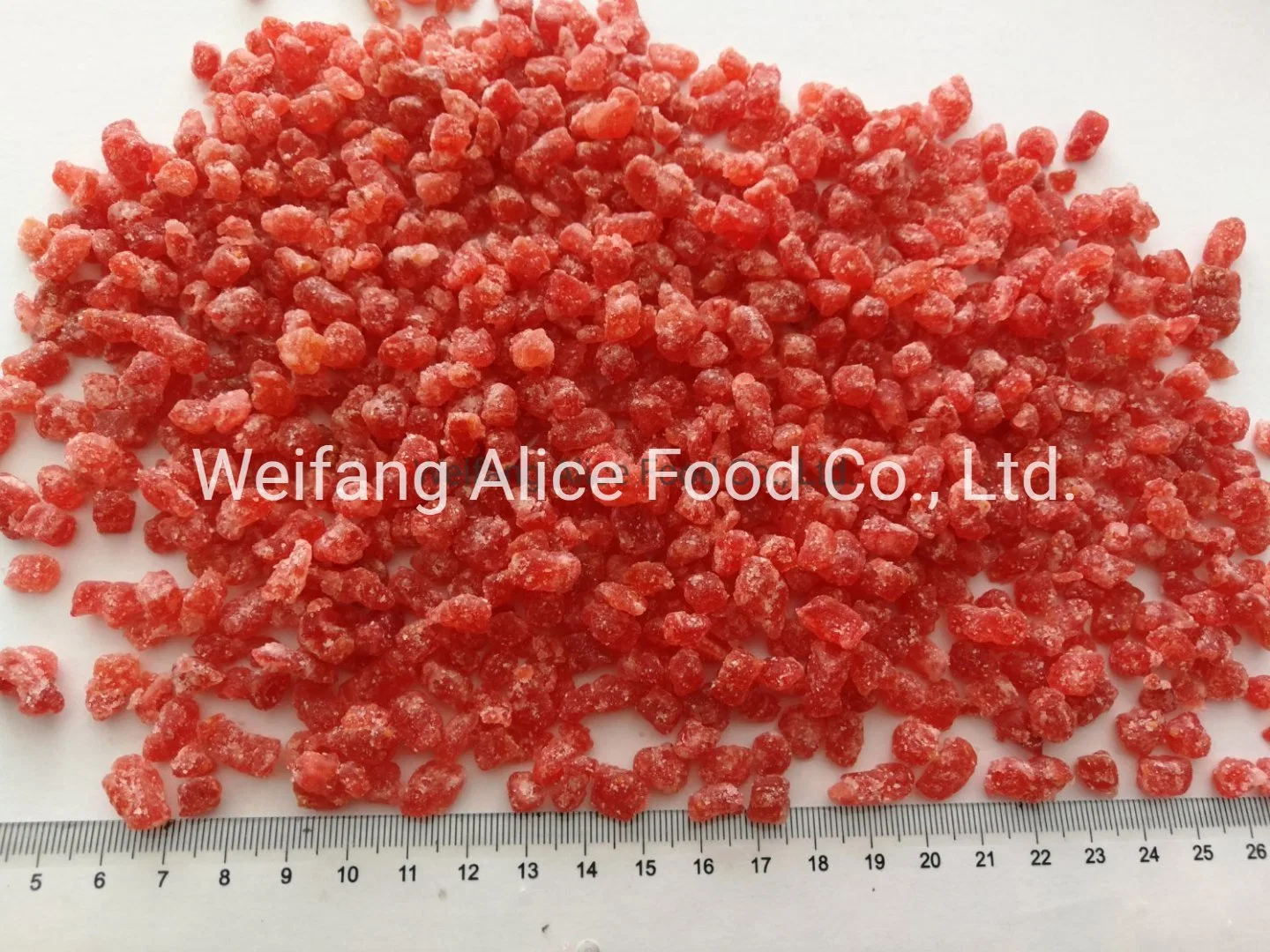 Hot Selling and Good Quality Bakery Material Preserved Strawberry Dried Strawberry Dice