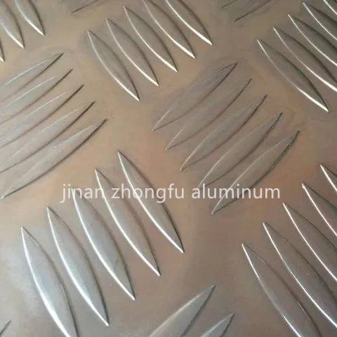 Building Material Al Checkered Plate Five Bars for Trailer Flooring A5052 A5083 H32 1050 1060 H24 3003 Aluminum Alloy Checker Sheet Aluminium Chequered Plate