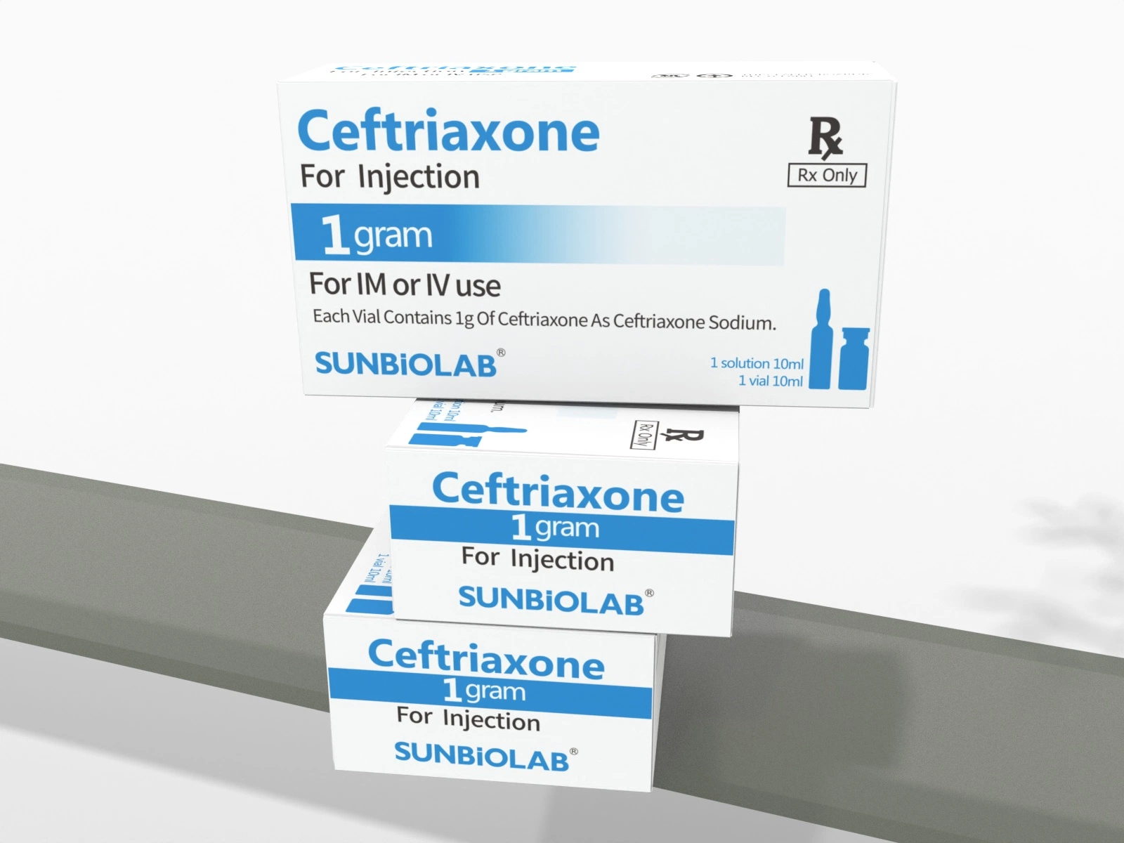 Cuidados de saúde Injecção Ceftriaxione 1g de pó para injeção Westeren Sódio Ceftriaxone farmacêuticos químicos