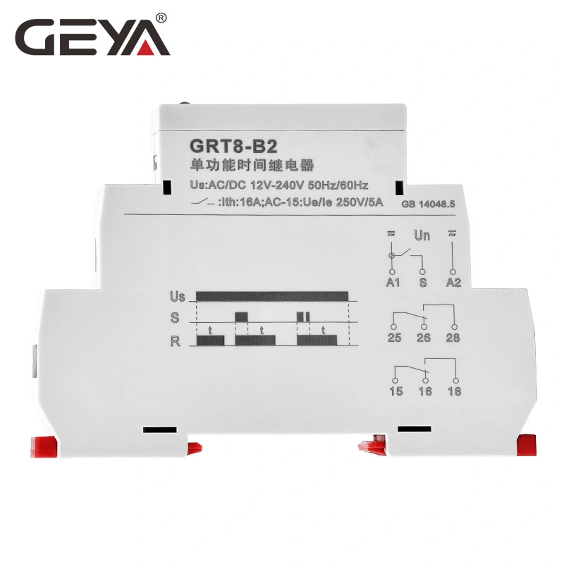 Analog Pneumatic Geya AC220 Acdc12-240V Time Delay Programmable Timer Relay 12V