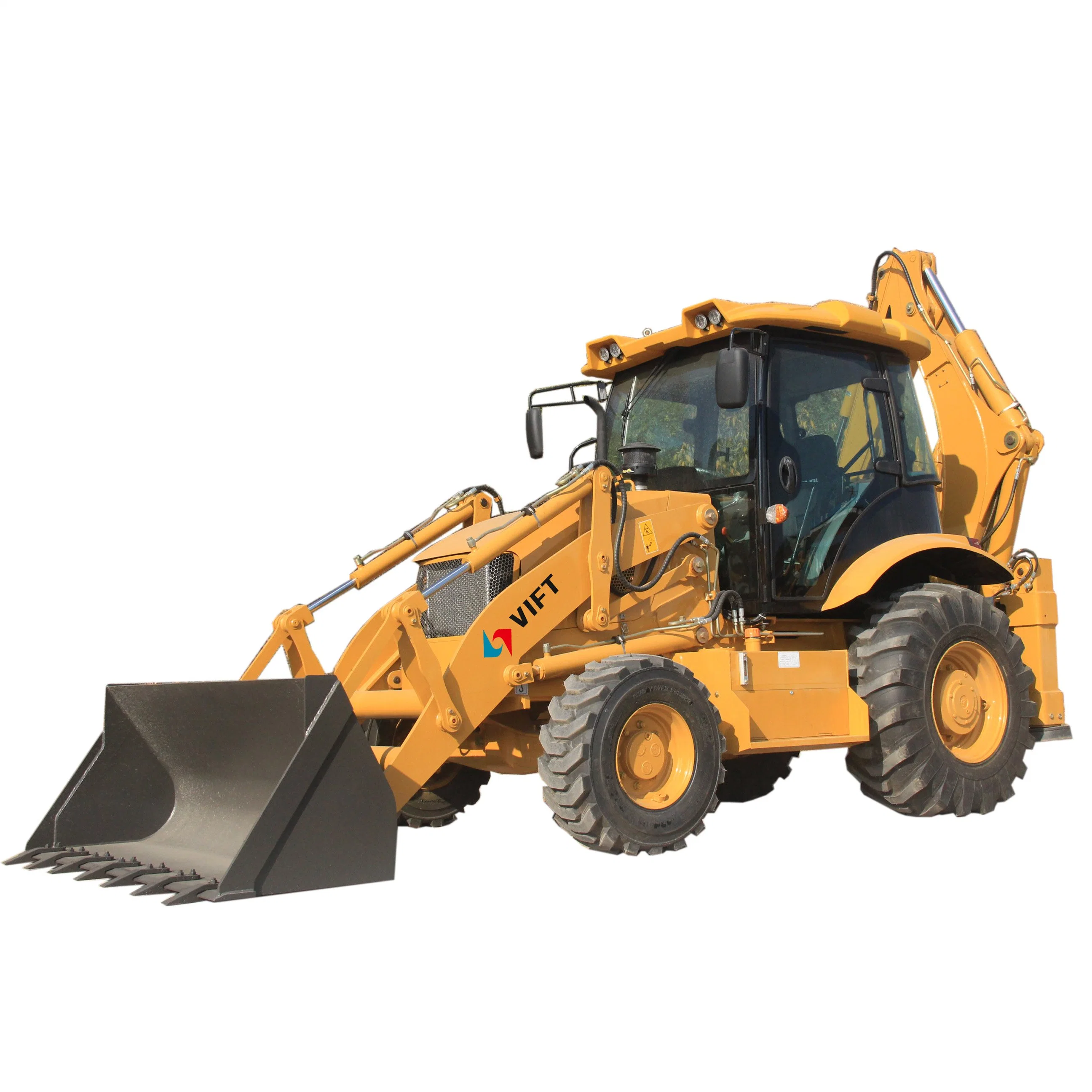 Vift Brand Supply Mini Vt388 Diesel Backhoe Loader Excavator Digger Customized Attachments Optional