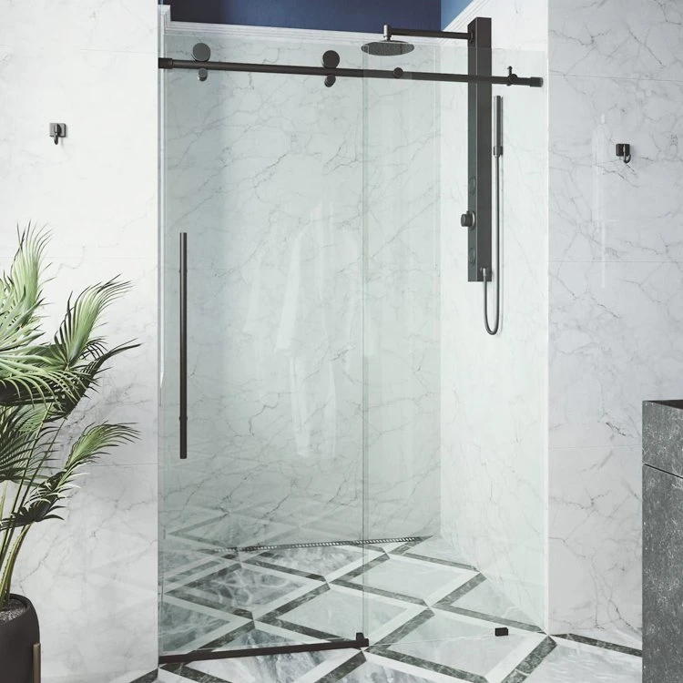 Professional Design Multi-Function Bathroom Furniture Flat Shower Door Glass with Good Service