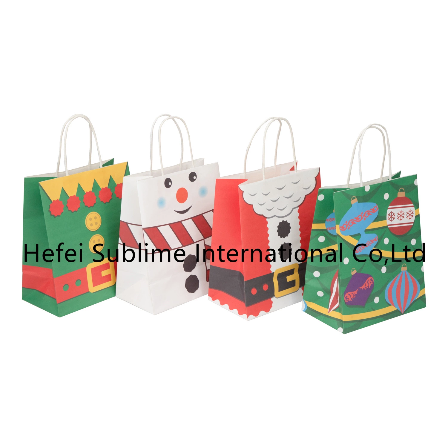 Custom Fashion/Recyclable Printed Pattern Packaging White/Black/Brown Kraft Paper Bags Wholesale/Retail/Bulk