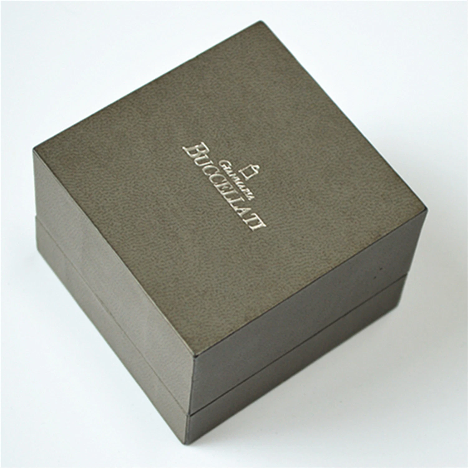 Factory Made Durable MDF Paper Silver Stamping Logo Customize Jewelry Ring Box