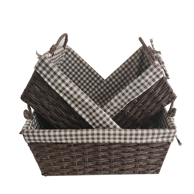 Hot Sale Contracted Desktop Receives Storage Basket Set of 3 Simple Living Room Storage Basket