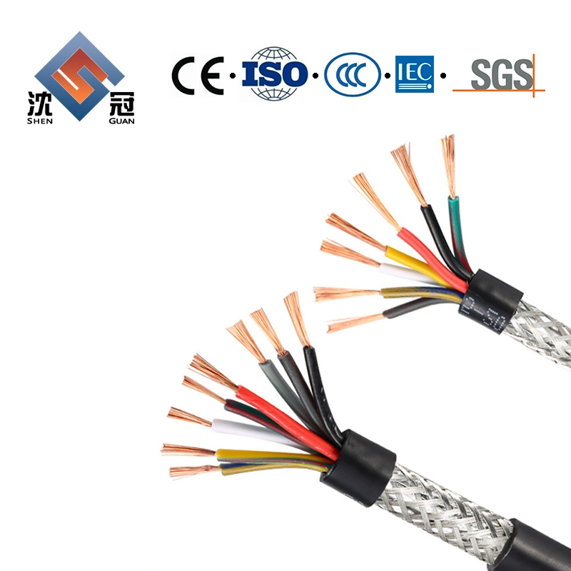 Shenguan UTP Cat5e sinal de rede CAT6 Ethernet de alto-falante de áudio do fio de comunicação Instrumento blindado cabo patch cord com isolamento de PVC em espiral do cabo de alimentação