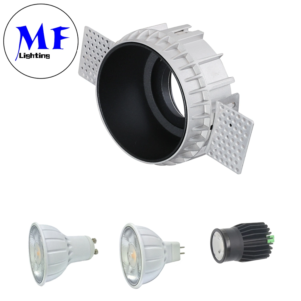 3W/5W/7W/8W/12W Substituição de lâmpada GU10 MR16 Dimmable Trimless/Frameless Spot Downlight Spotlights LED Embutidos.