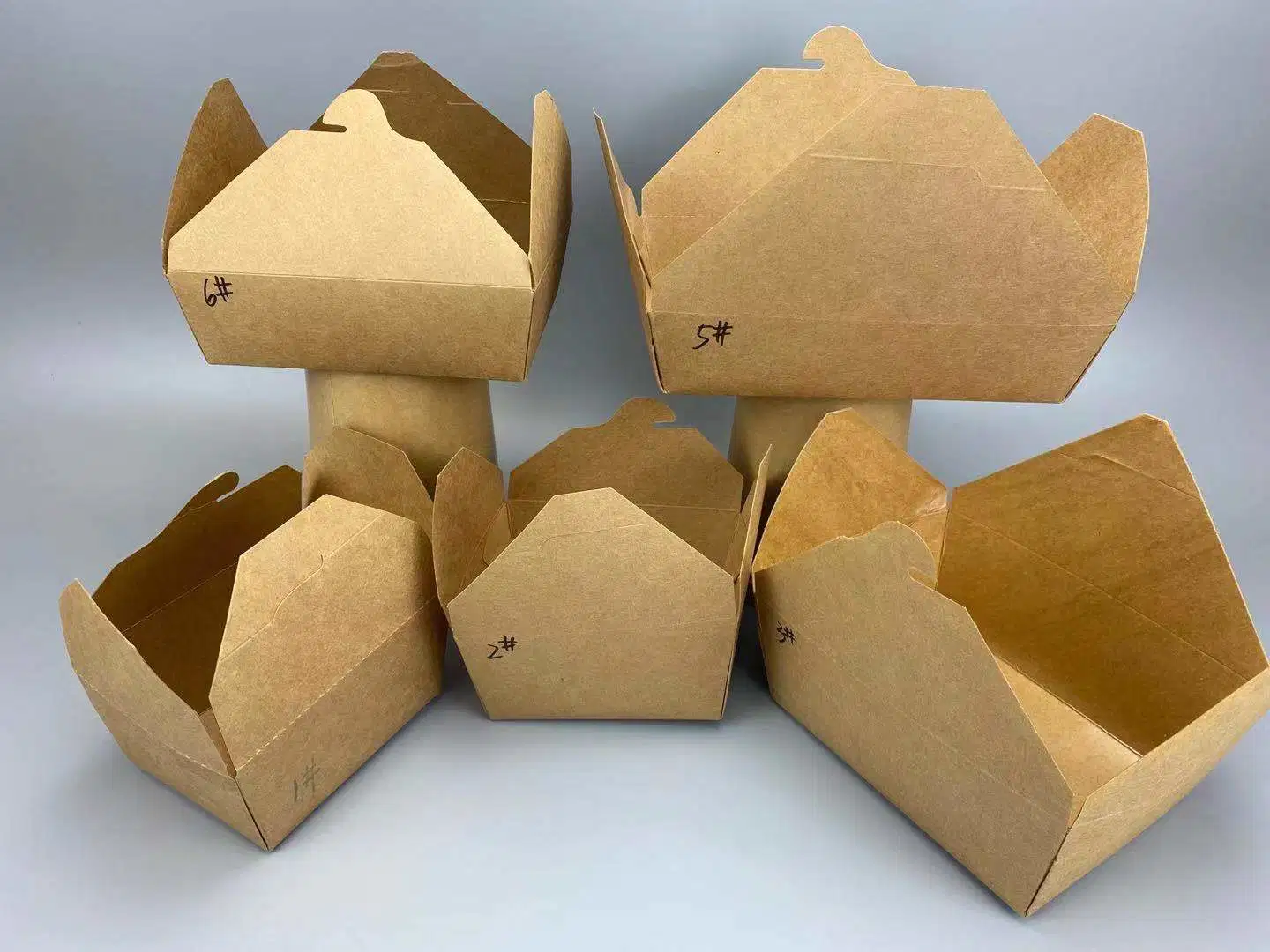 Free Sample Disposable Paper Takeaway Soup Bowl Kraft Paper Cup with Lid