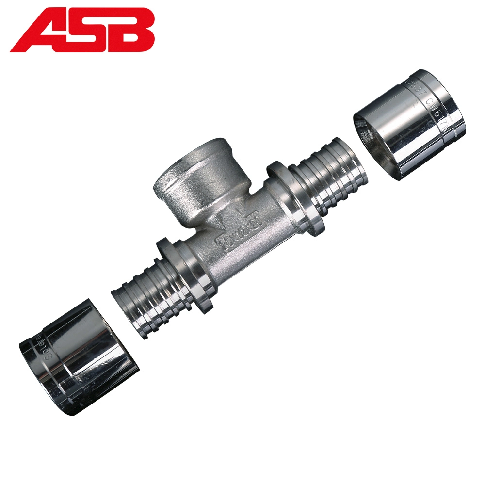 Asb Multilayer Composite Pex Pipes Connected with Brass Press Fittings for Plumbing Supply System