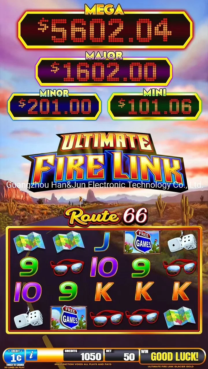 La courbe 43" Lien incendie ultime Slot Machine de jeu