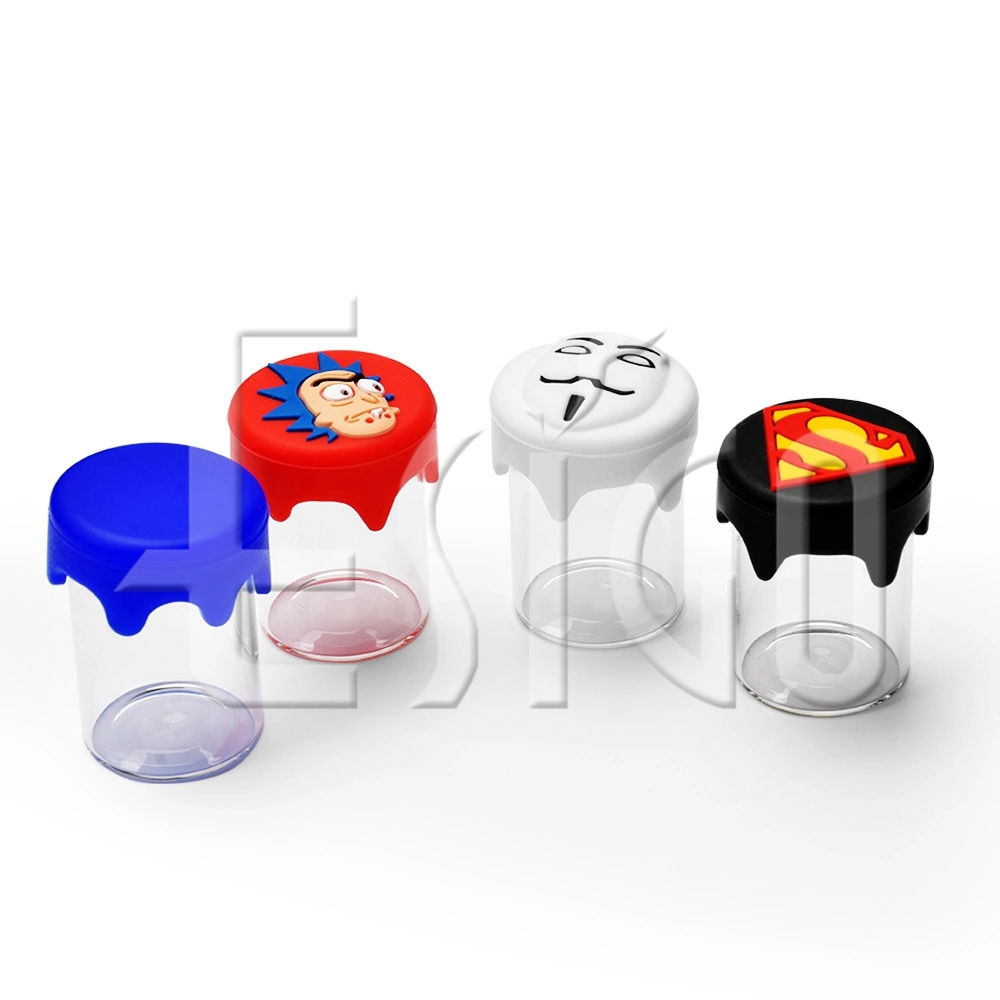 Vidrio Esigo 2022 Venta de accesorios para fumadores de silicona caliente Cenicero Dabber jar el tazón de vidrio Dabbing Pipa Herramientas Tubería de agua de vidrio