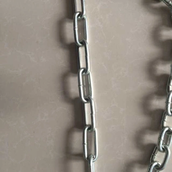 Zinc Plated Electro Galvanized DIN 5685 C Long Link Chain