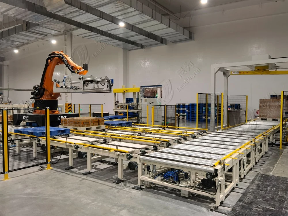 Garantía de calidad de la soja Palletizer apilador robot de la línea de la bolsa de sal automático de la máquina apiladora paletizadoras Robot